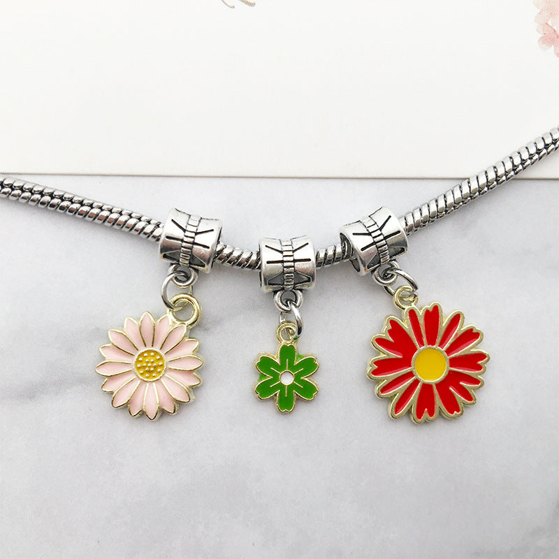 10Pcs Daisy Flower DIY Handmade Jewelry Pendants