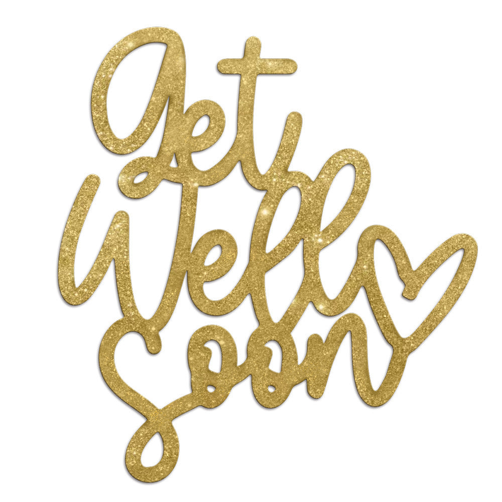 "Get Well Soon" Blessings Metal Cutting Dies