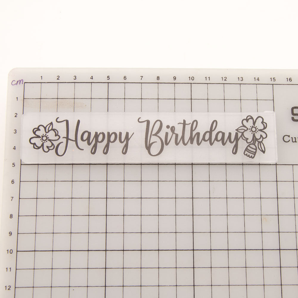 Happy Birthday Embossing Folder