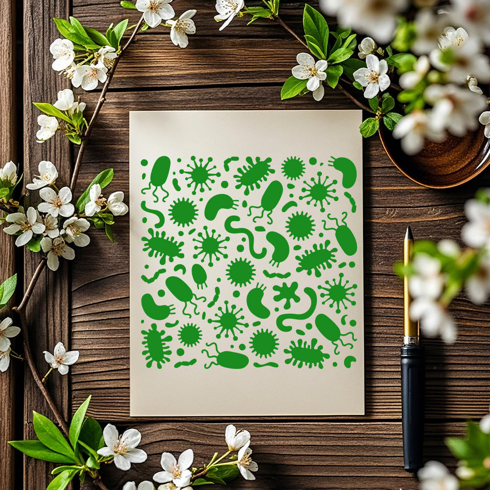 Paramecium Pattern DIY Painting Hollow Stencil