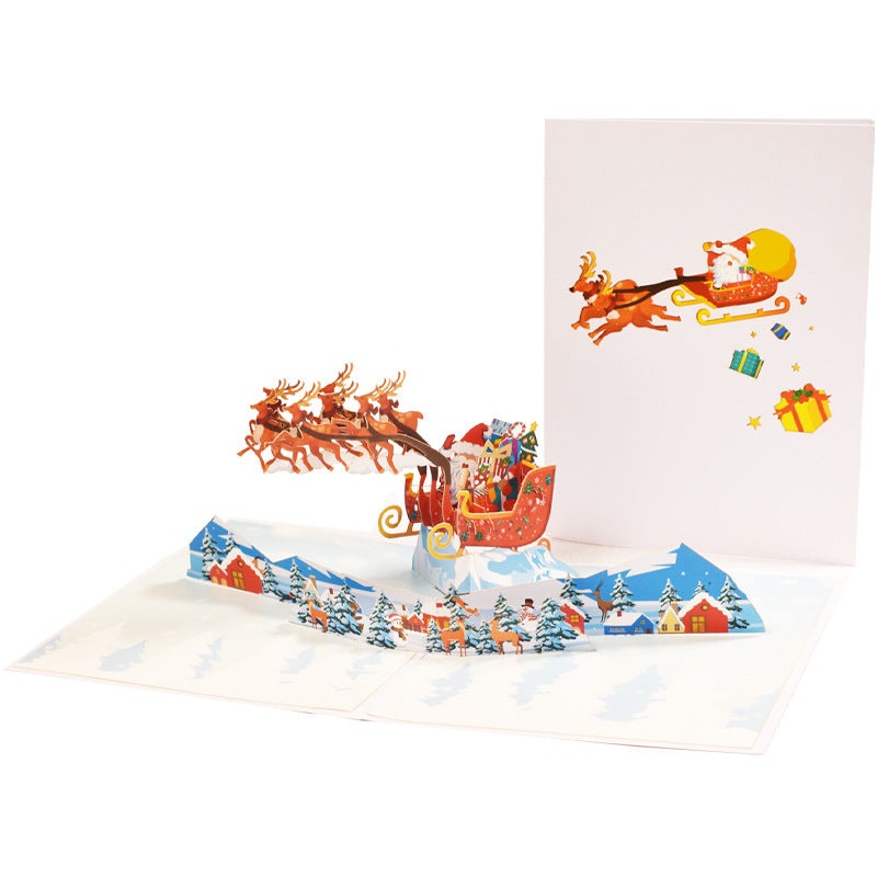 3D Creative Christmas Series Pop-Up Greeting Card