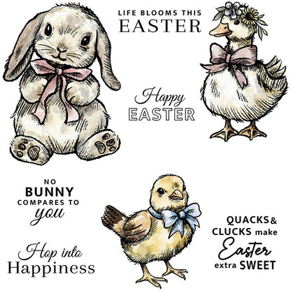 Easter Theme Dies & Stamps Set