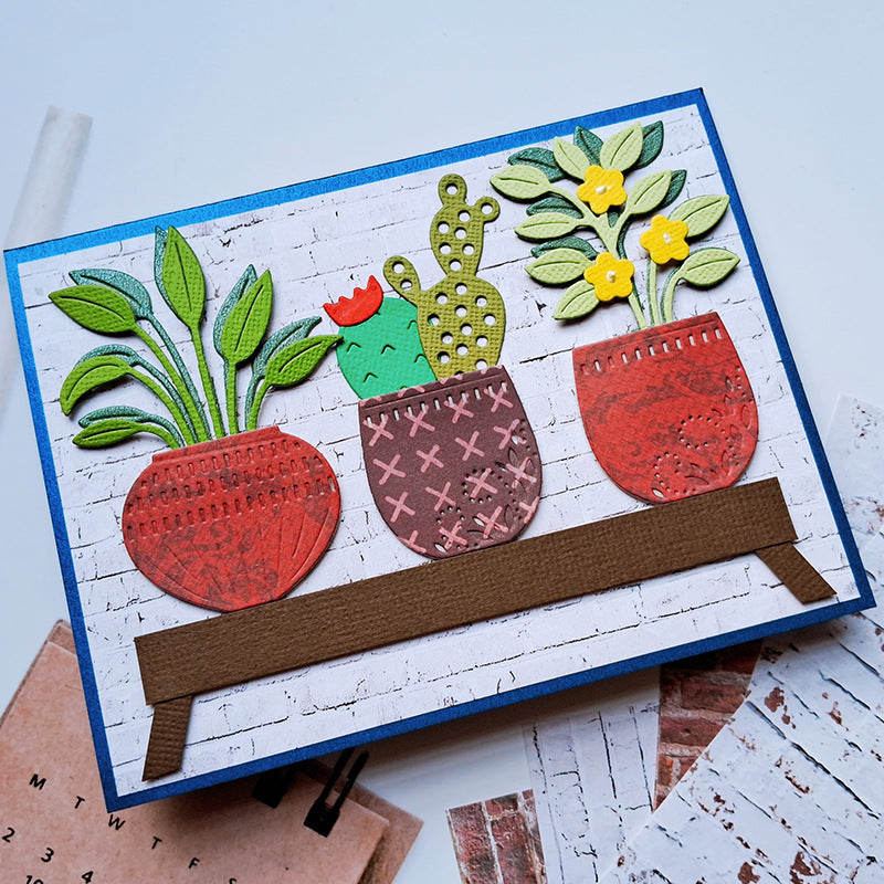 Small Potted Plants Metal Cutting Dies