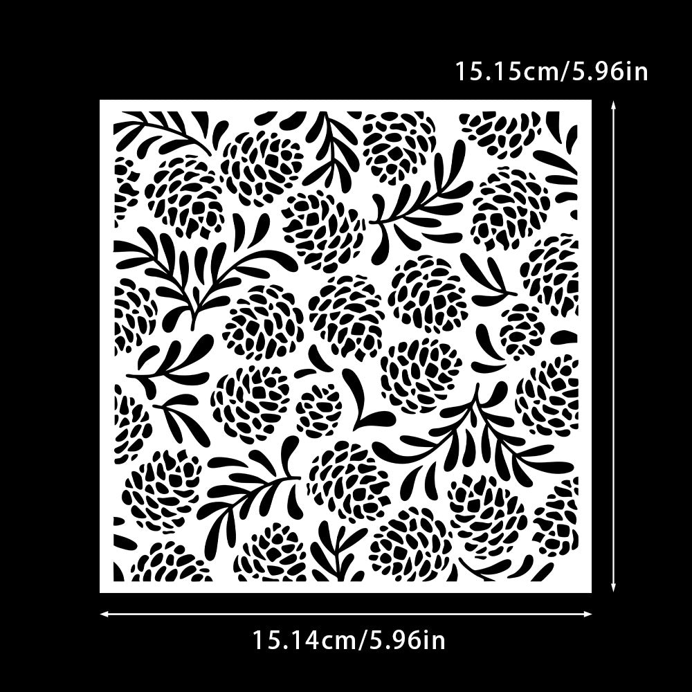 Pine Cone Pattern DIY Painting Hollow Stencil