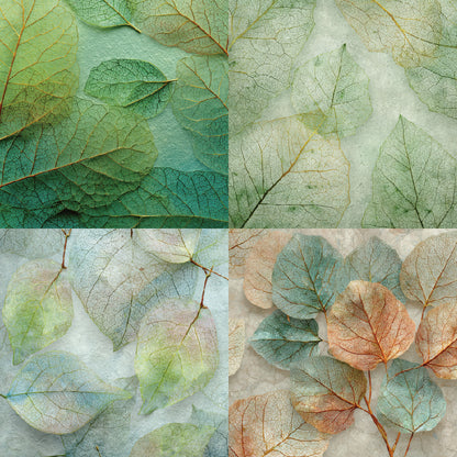 24PCS 6" Leaves Scrapbook Paper & Cardstock