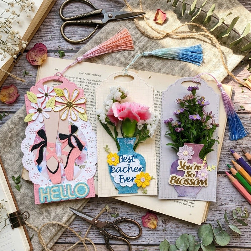 Vase Bookmark Metal Cutting Dies