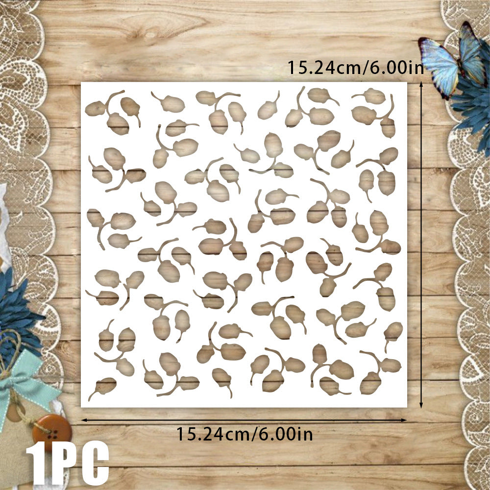 Nut Pattern DIY Painting Hollow Stencil