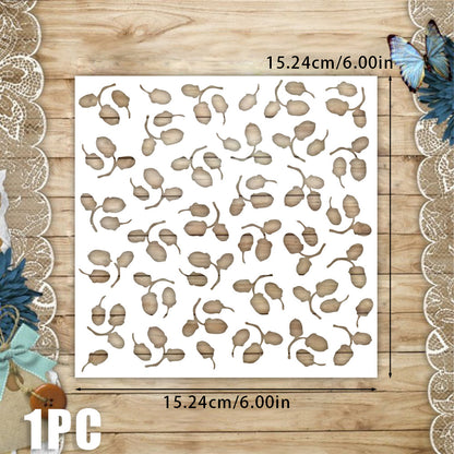 Nut Pattern DIY Painting Hollow Stencil