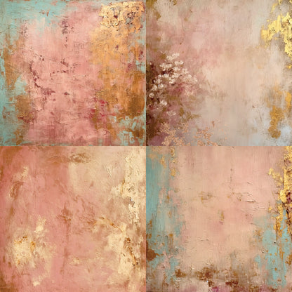 24PCS 6" Antique Gold Scrapbook Paper & Cardstock