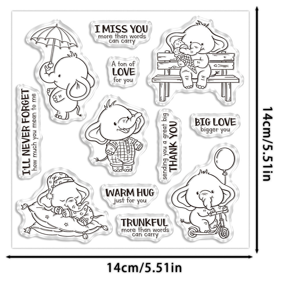 Warm Little Elephant Dies & Stamps Set
