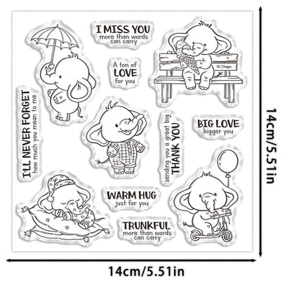 Warm Little Elephant Dies & Stamps Set