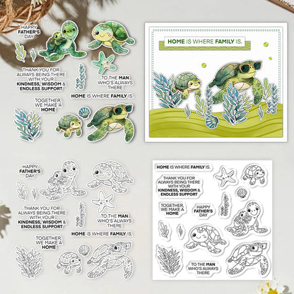 Cute Turtle Clear Stamps