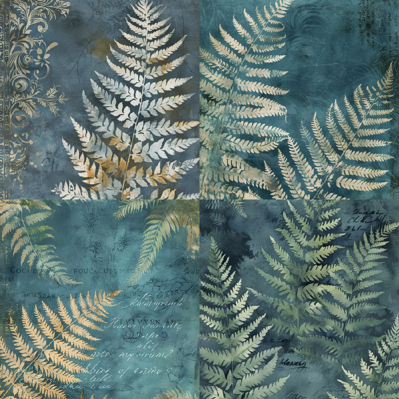 24PCS 6" Mossy Scrapbook Paper & Cardstock