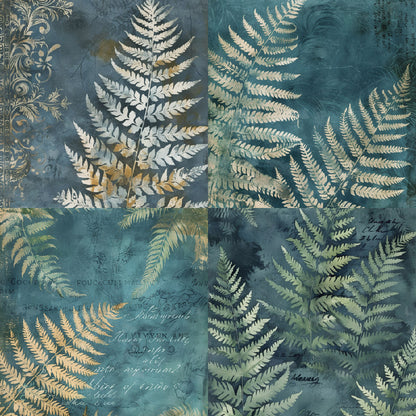 24PCS 6" Mossy Scrapbook Paper & Cardstock