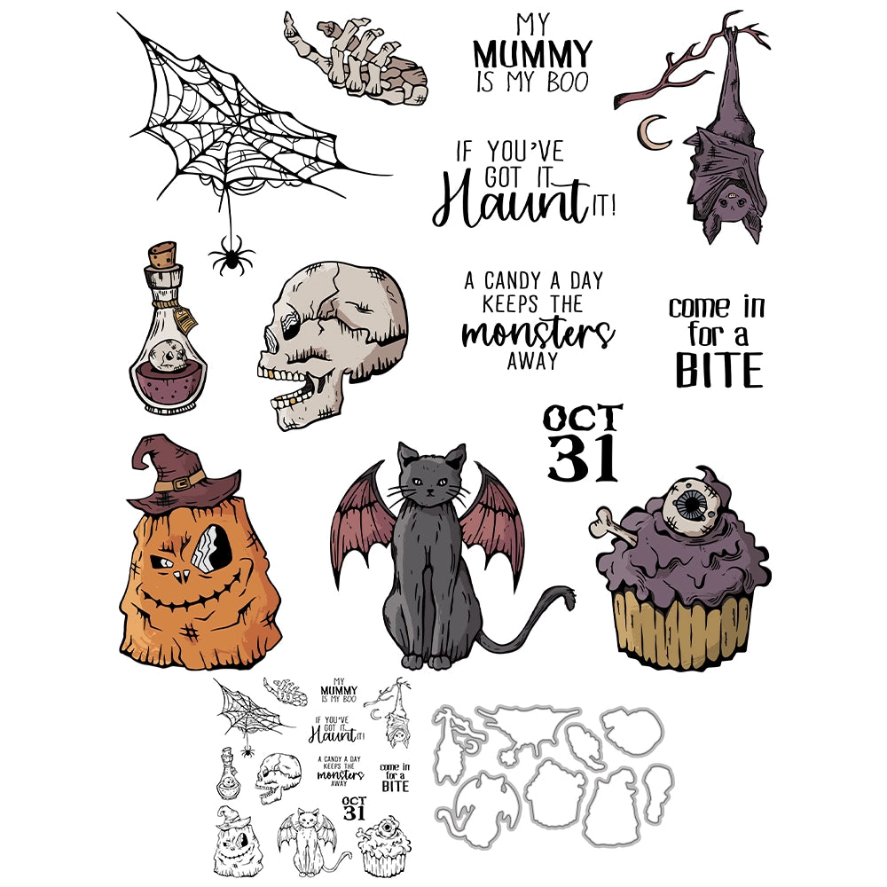 Halloween Series Dies & Stamps Set