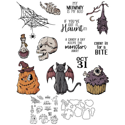 Halloween Series Dies & Stamps Set