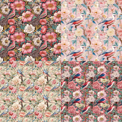 24PCS 6" Flower Clusters Scrapbook Paper & Cardstock