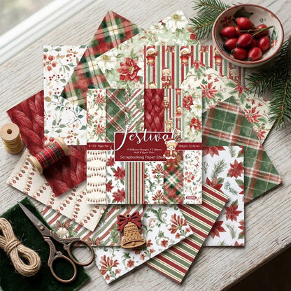 24PCS 6" Festival Scrapbook Paper & Cardstock