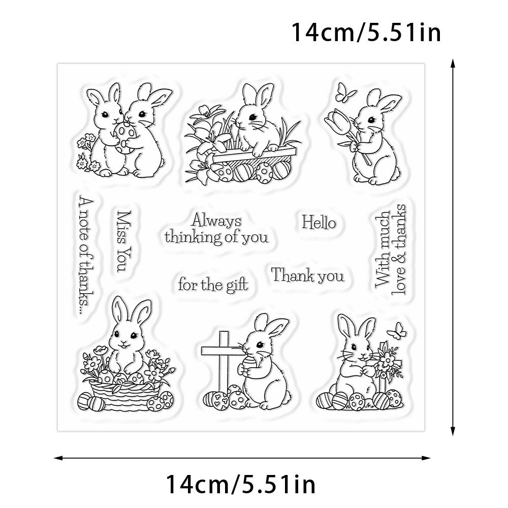 Cute Bunny Clear Stamps