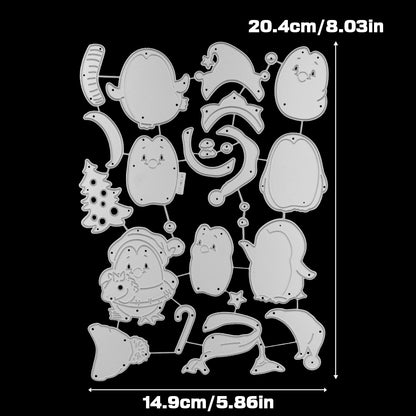 Christmas Penguin Metal Cutting Dies