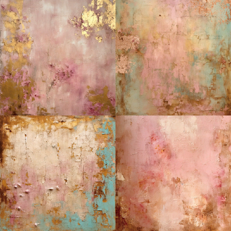 24PCS 6" Antique Gold Scrapbook Paper & Cardstock