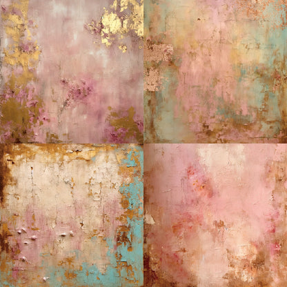 24PCS 6" Antique Gold Scrapbook Paper & Cardstock