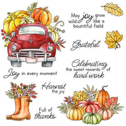 Autumn Pumpkins Dies & Stamps Set
