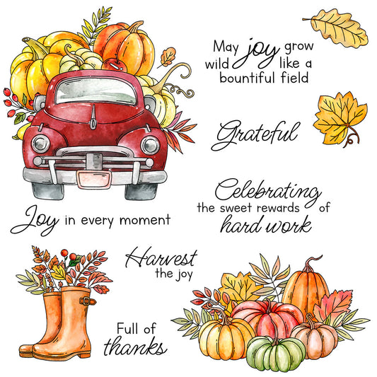 Autumn Pumpkins Dies & Stamps Set