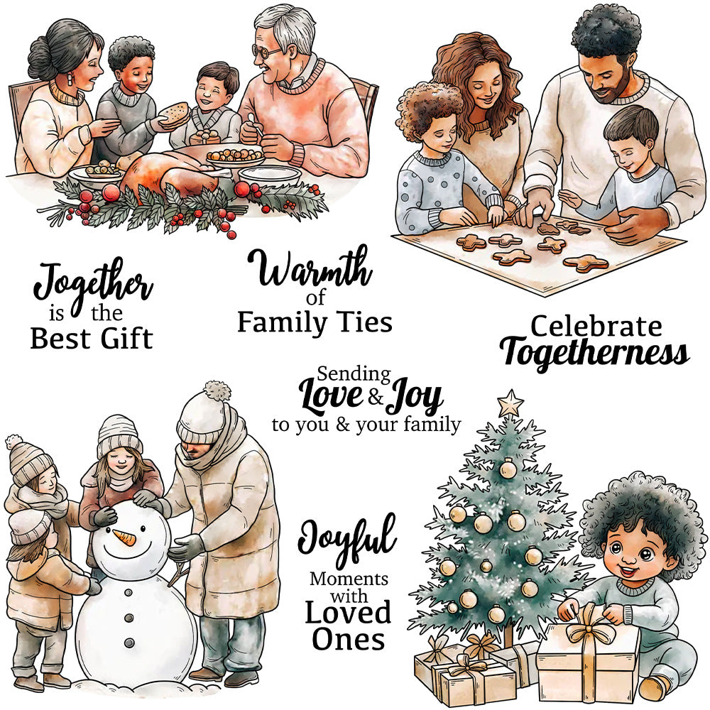 Winter Warm Family Clear Stamps