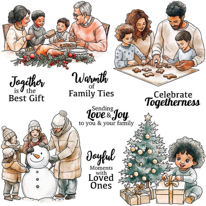 Winter Warm Family Clear Stamps