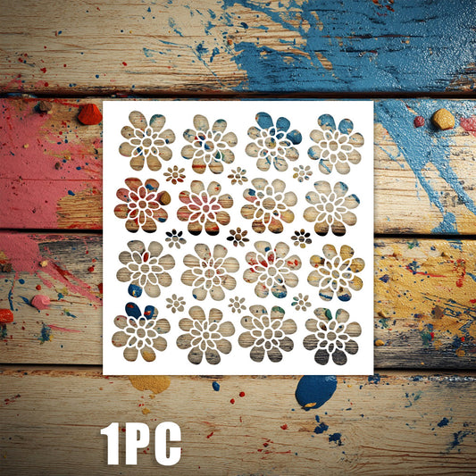Flower Pattern DIY Painting Hollow Stencil