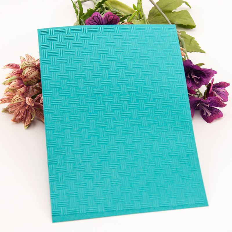 Weave Pattern Plastic Embossing Folder