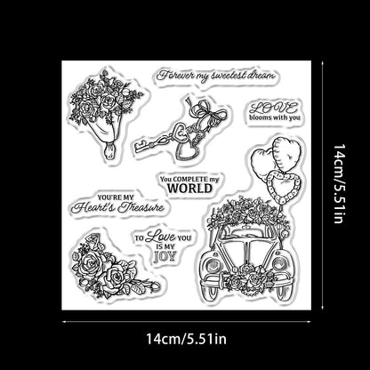 Valentine's Day Theme Dies & Stamps Set