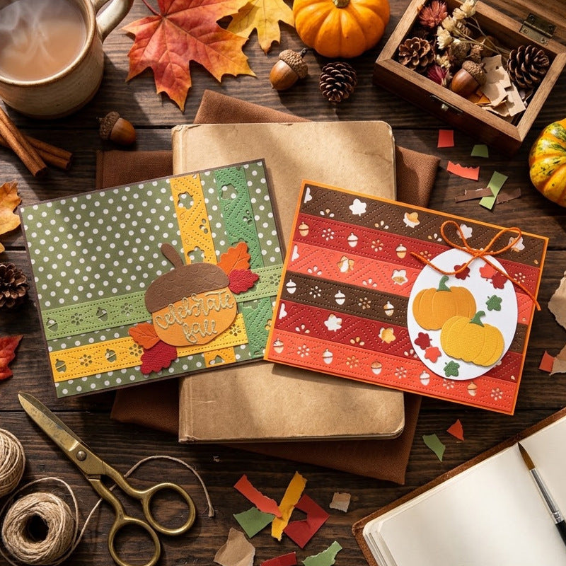 Autumn Decorative Banner Metal Cutting Dies