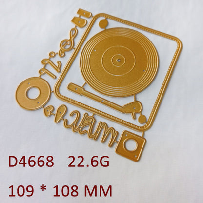 Vinyl Record Player Metal Cutting Dies