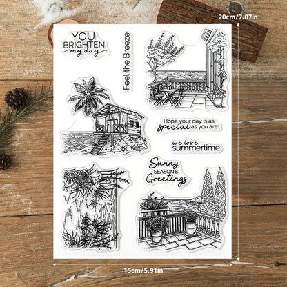 Seaside Scenery Clear Stamps