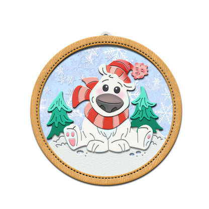 Forest Bear Shake Card Metal Cutting Dies