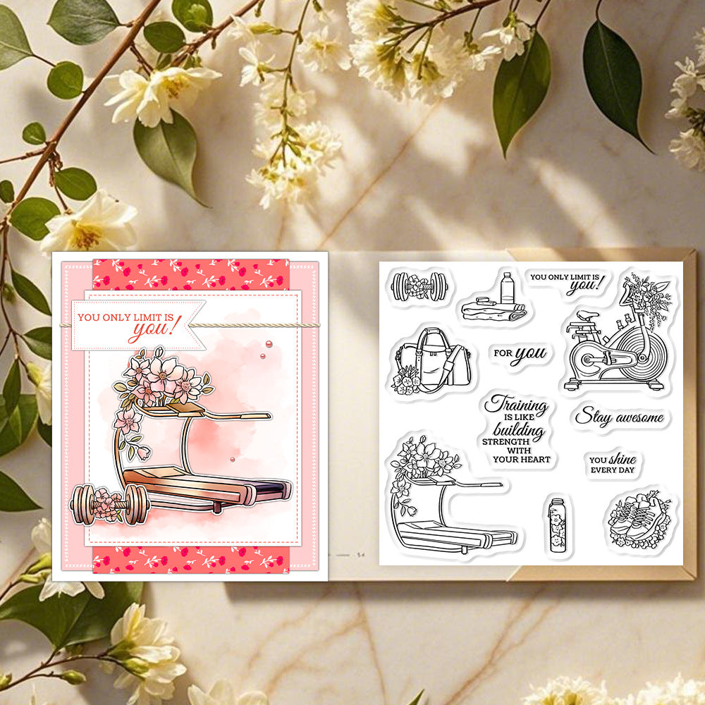 Fitness Equipment Clear Stamps