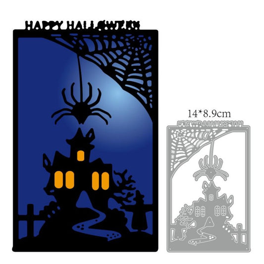 Halloween House Spider Metal Cutting Dies