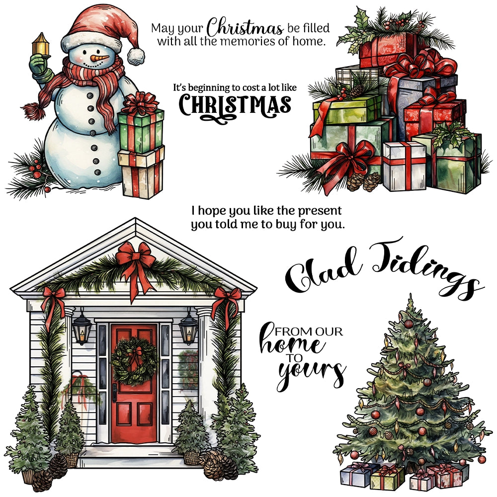 Christmas Decorative Dies & Stamps Set