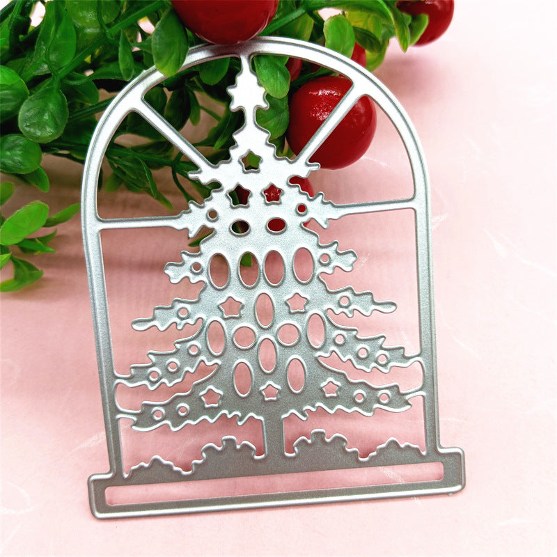 Christmas Tree Windows Cutting Dies