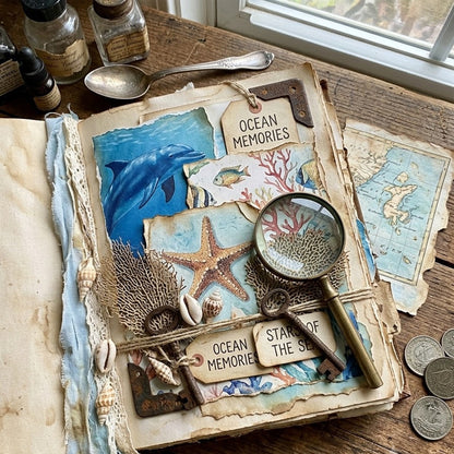 A5 Underwater Series Journal Scrapbook Paper