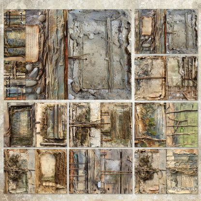 A5 Vintage Style Journal Scrapbook Paper