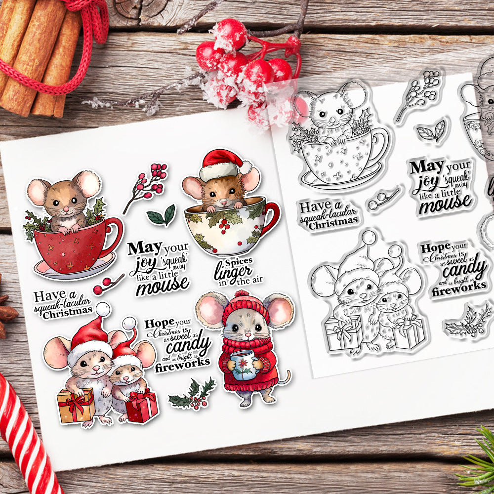 Christmas Mouse Clear Stamps