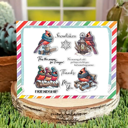 Winter Birds Clear Stamps