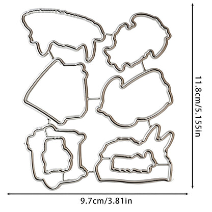 Resting Dogs Dies & Stamps Set