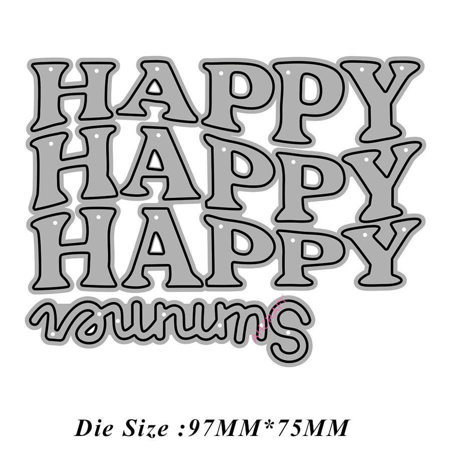"Happy Summer" Words Metal Cutting Dies