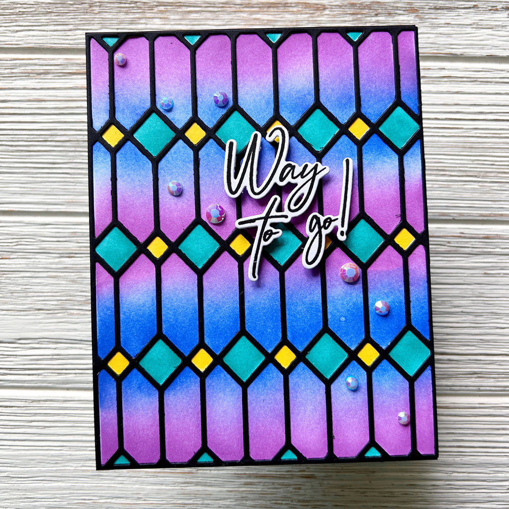 Geometric Hollow Background Board Cutting Dies