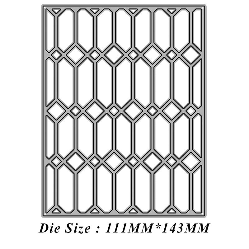 Geometric Hollow Background Board Cutting Dies