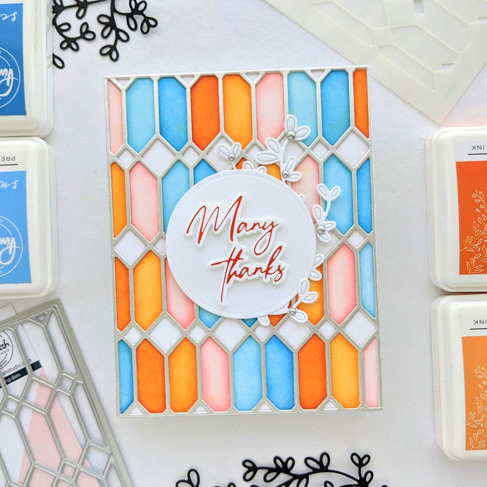 Geometric Hollow Background Board Cutting Dies